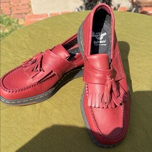 Dr. Martens Cherry Red Tassel Loafers